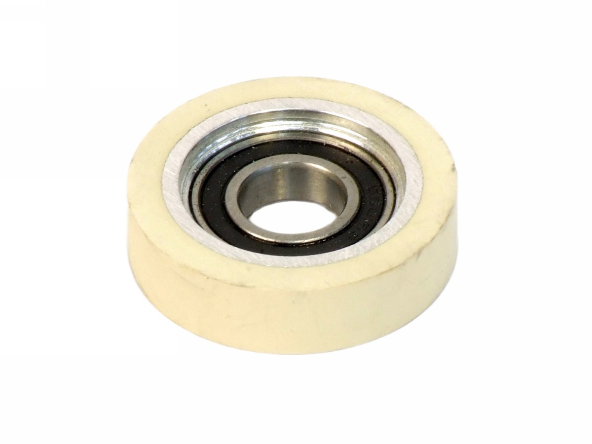 Gumírozott előtoló kerék DE=38MM DI=12MM 10MM